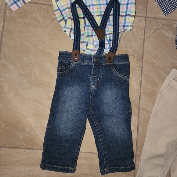 Carter's Matching Sets Carters Baby Boy Jeans And Plaid Shirt